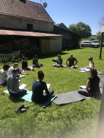 salle de pratique en plein air!